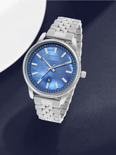 French Connection Mop Blue Round Dial With Stainless Steel  Strap Watch - For Womens FCB14USM