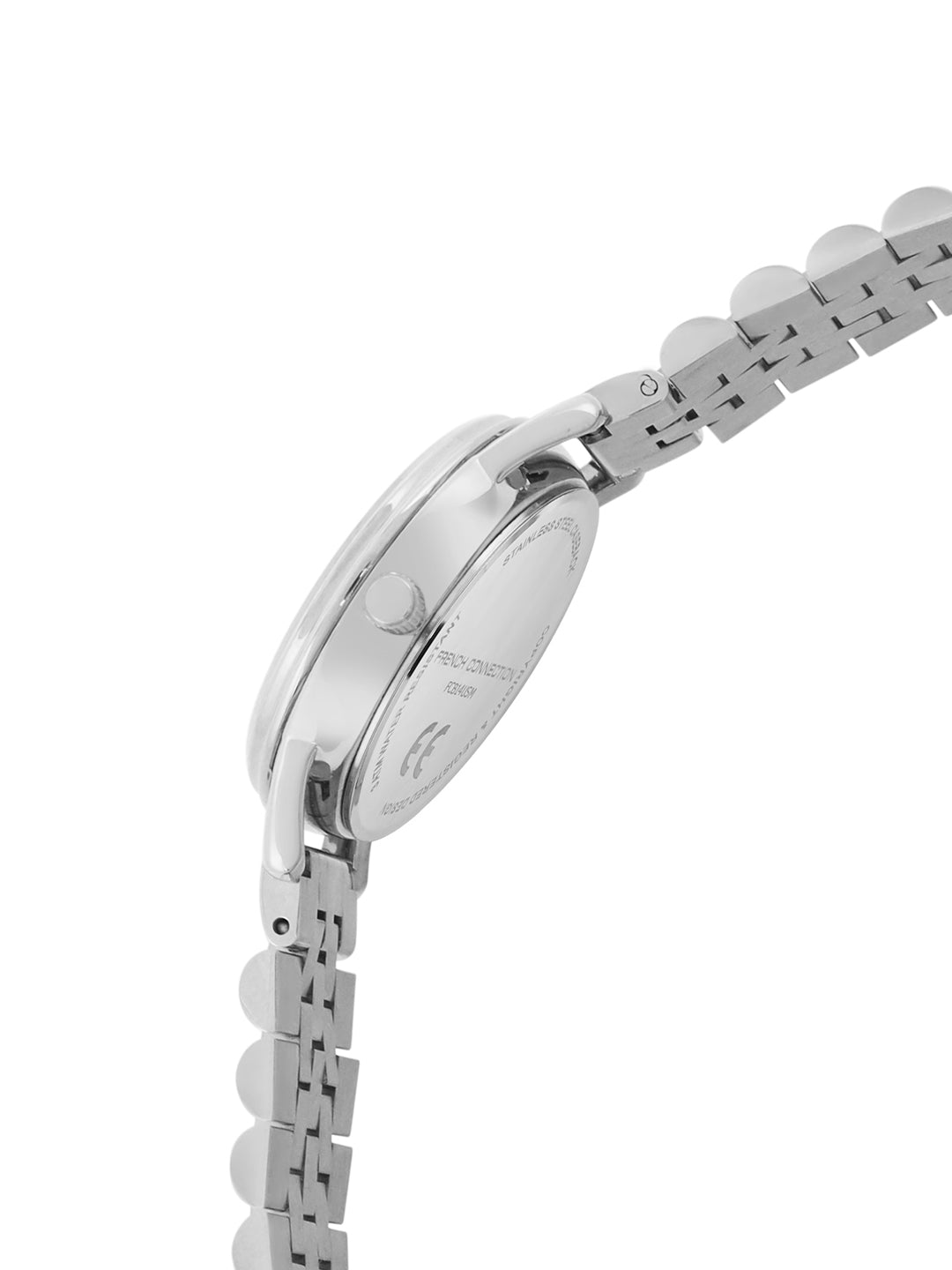 French Connection Mop Blue Round Dial With Stainless Steel  Strap Watch - For Womens FCB14USM