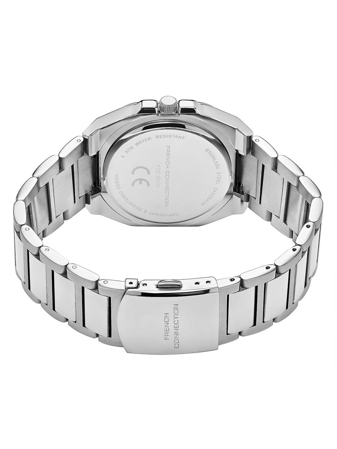 French Connection CUBISTE Two Tone Stainless Steel Watch for Men - FCB18BSM