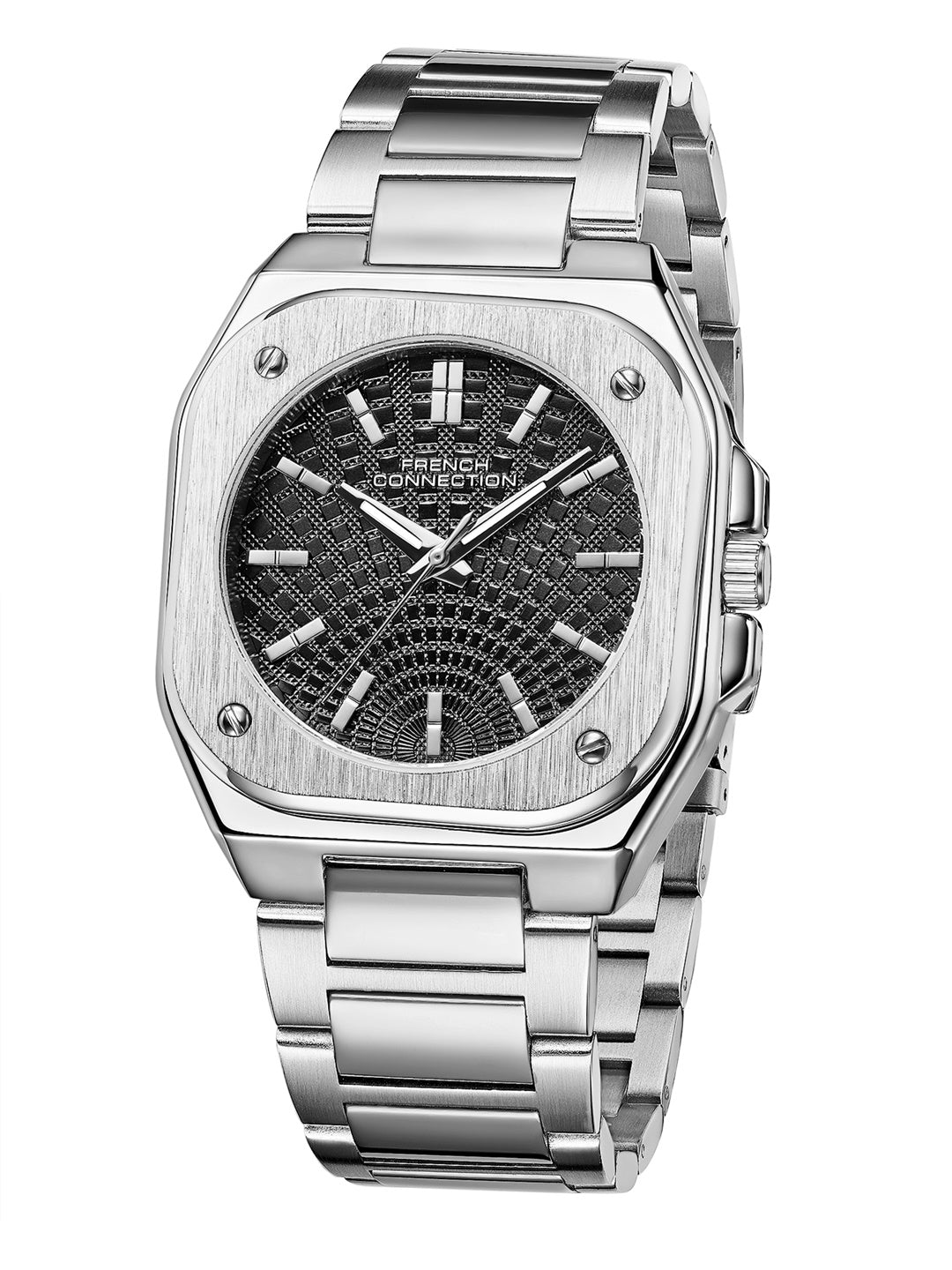 French Connection CUBISTE Two Tone Stainless Steel Watch for Men - FCB18BSM