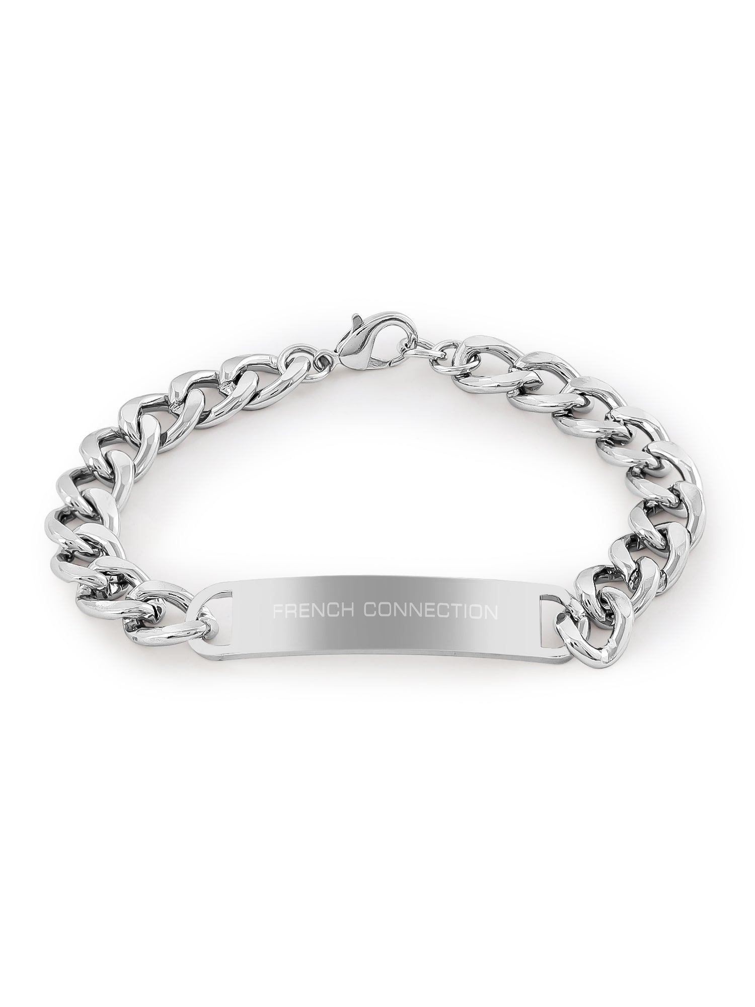 French Connection DUOLUXE Black Dial Stainless Steel Watch and Bracelet for Men - FCB22BSM