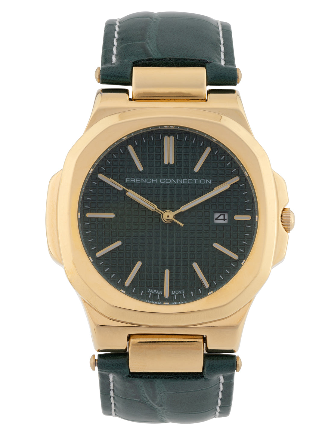 French Connection Iconic Hexagonal Green Dial Men's Analogue Watch – FCB2GRL