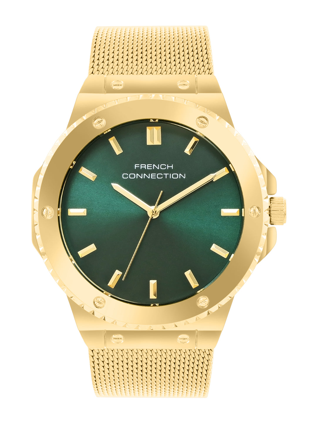 French Connection Green Dial Analog Watch for Men's - FCB4GM