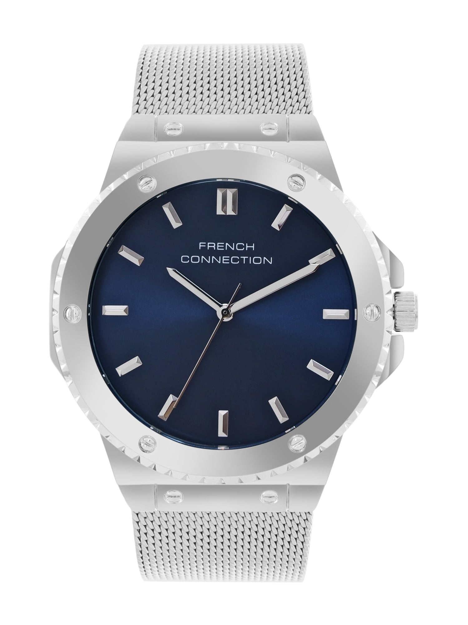 French Connection Blue Dial Analog Watch for Men's - FCB4SM