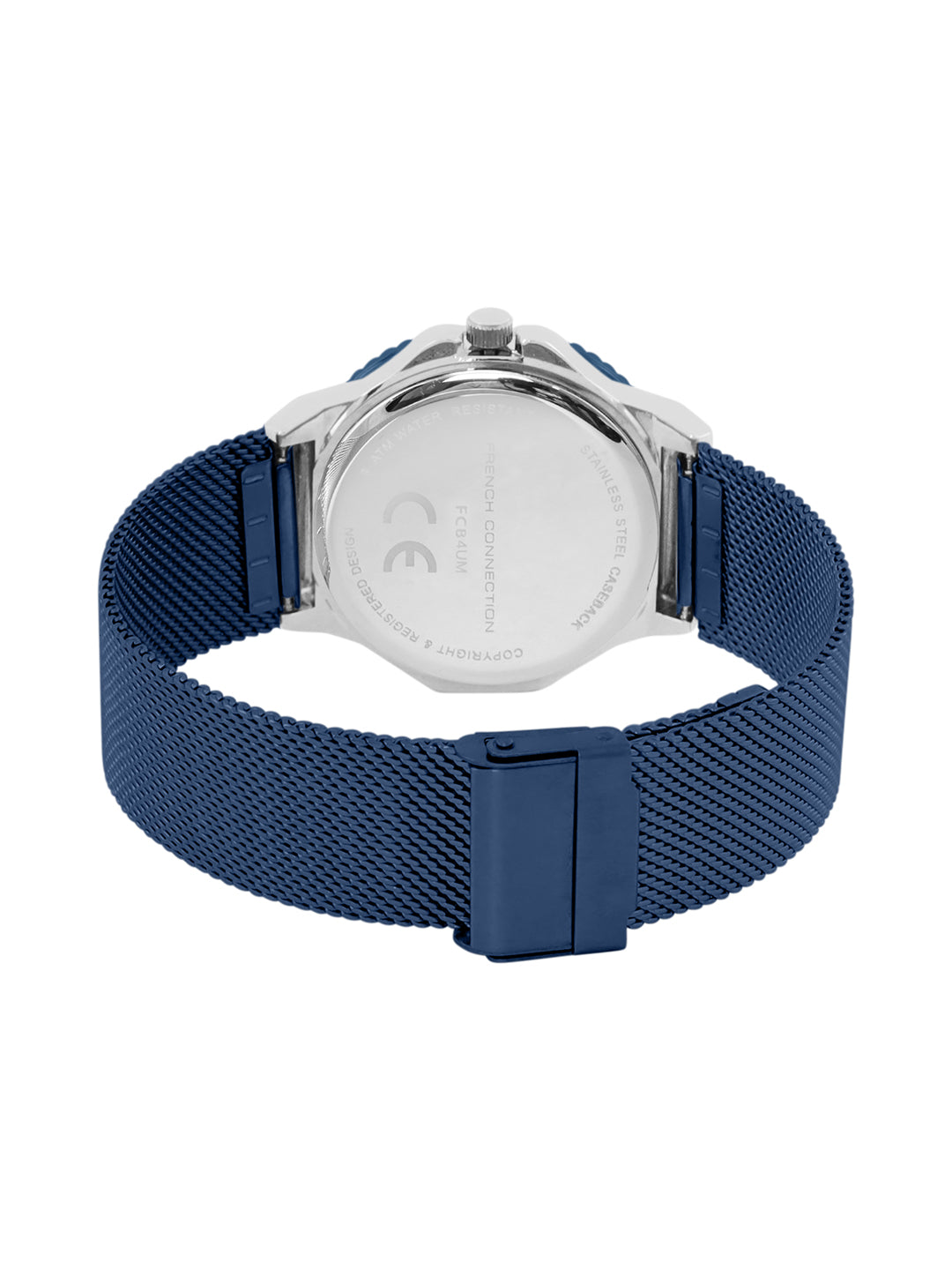 French Connection Blue Dial Analog Watch for Men's - FCB4UM