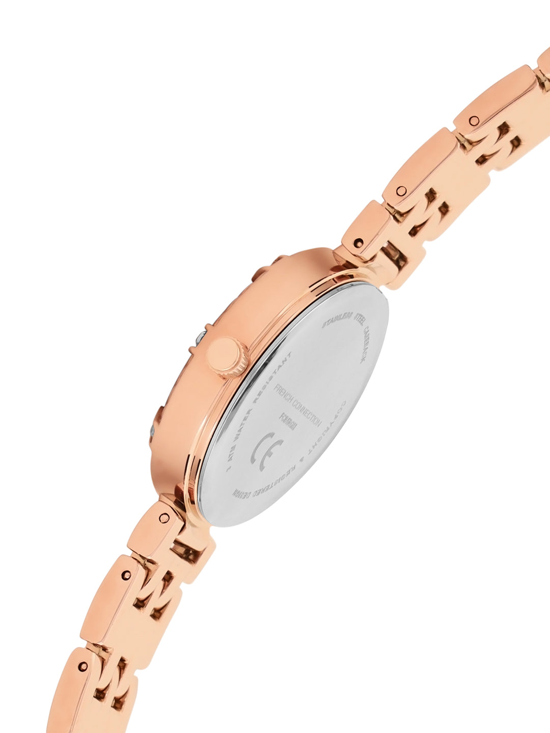 French connection Women Embellished Dial & Stainless Steel Analogue Watch FCB5RGM