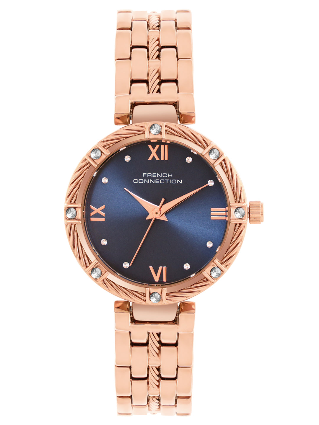 French connection Women Dial & Stainless Steel Analogue Watch Gift Set-FCB5URGM