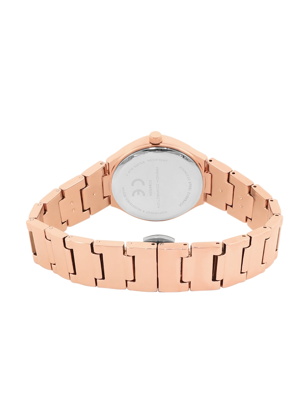 French connection Gift Set Rose Gold Jewellery and Rose Gold Dial Analog Watch - For Women FCB6RGM