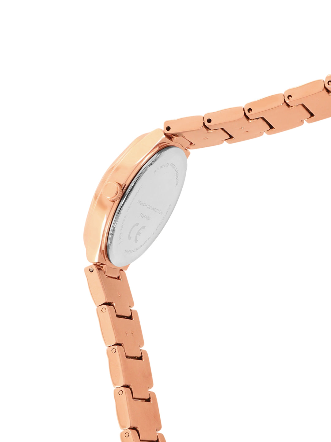 French connection Gift Set Rose Gold Jewellery and Rose Gold Dial Analog Watch - For Women FCB6RGM
