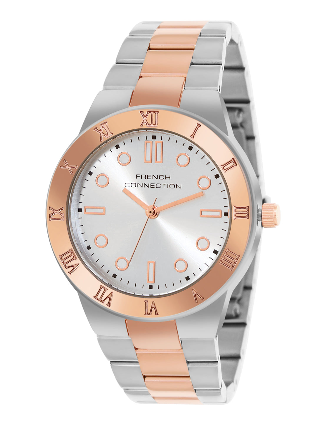 French Connection Silver Dial Analog Watch for Women's - FCB7RTM