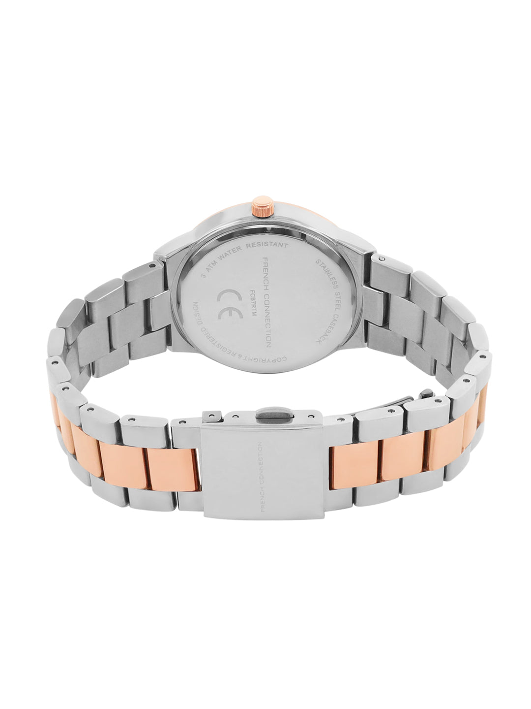 French Connection Silver Dial Analog Watch for Women's - FCB7RTM