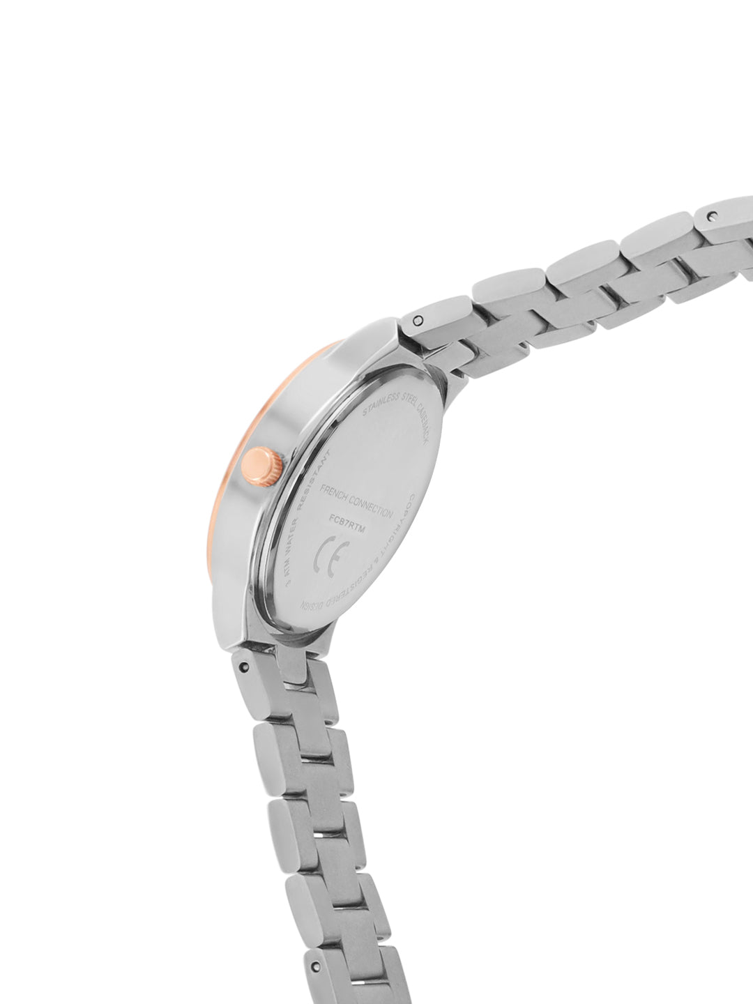 French Connection Silver Dial Analog Watch for Women's - FCB7RTM
