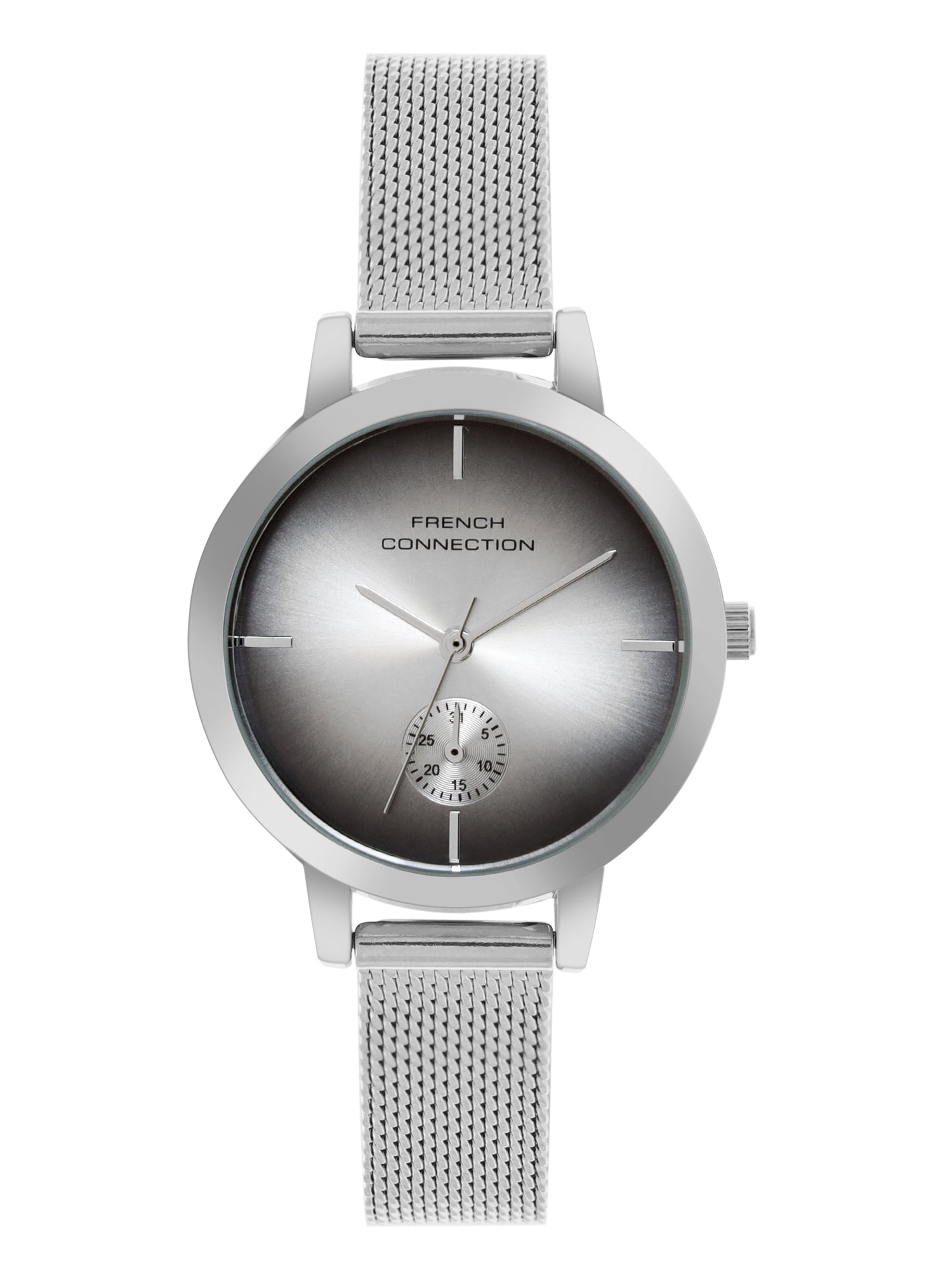 French Connection Black Dial Dated Watch for Women's - FCB8SM