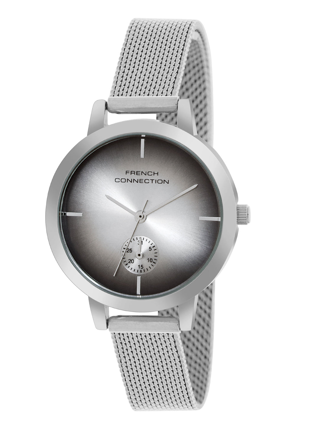 French Connection Black Dial Dated Watch for Women's - FCB8SM