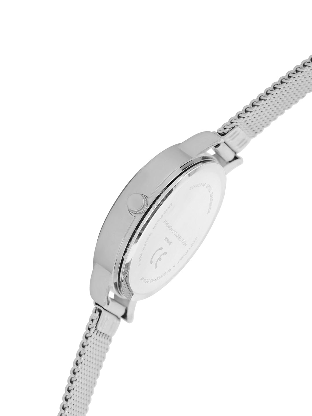 French Connection Black Dial Dated Watch for Women's - FCB8SM