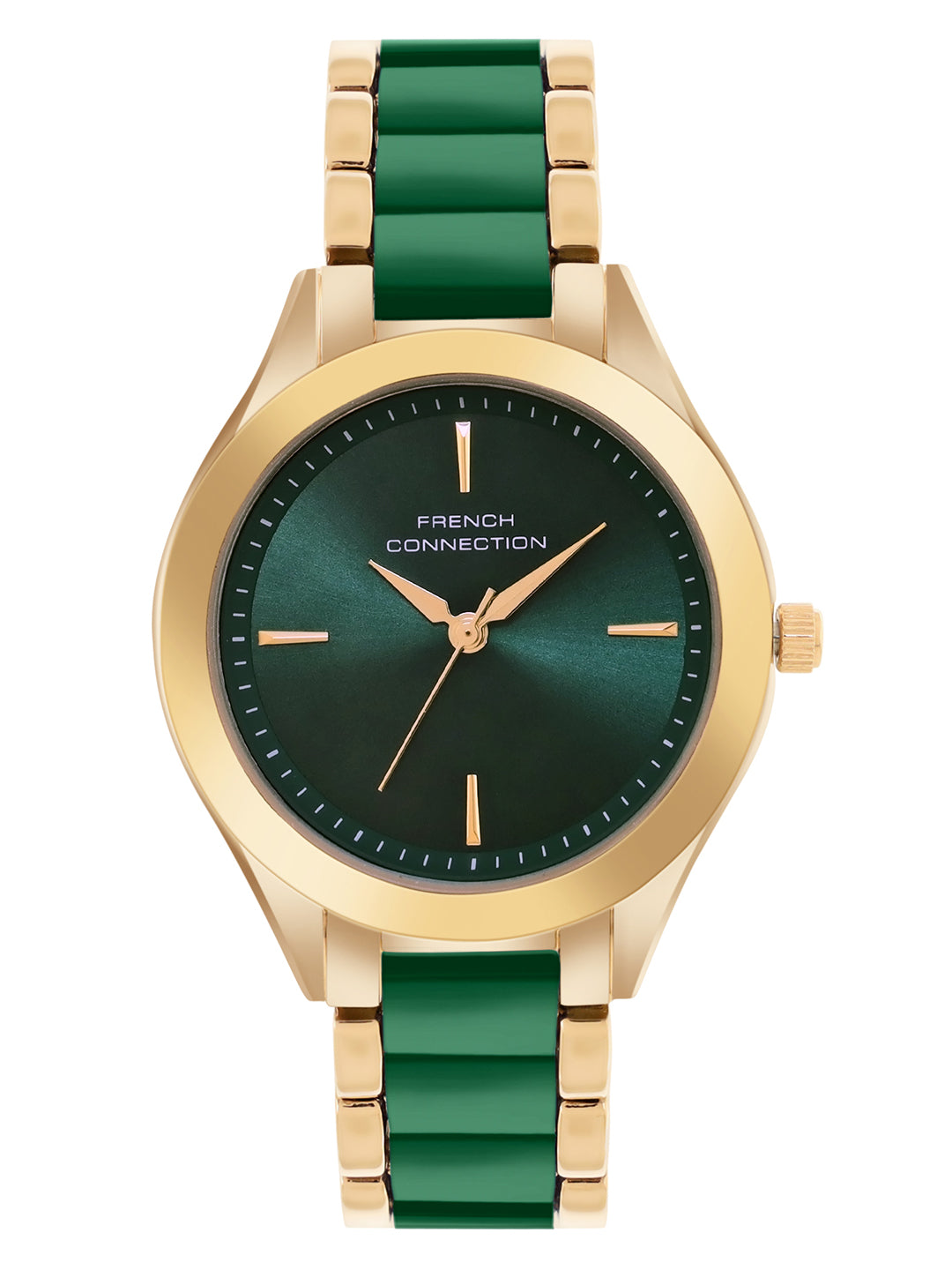 French Connection Green Dial Analog Watch for Women's - FCB9NGM