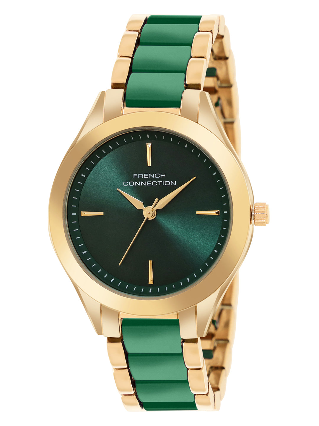 French Connection Green Dial Analog Watch for Women's - FCB9NGM