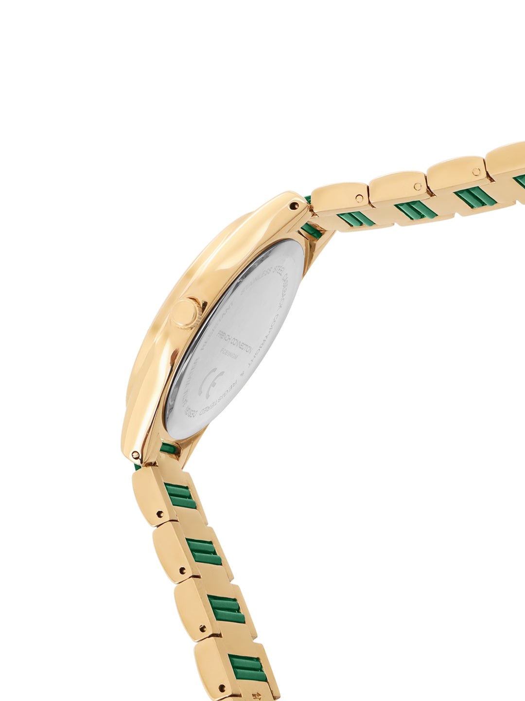 French Connection Green Dial Analog Watch for Women's - FCB9NGM