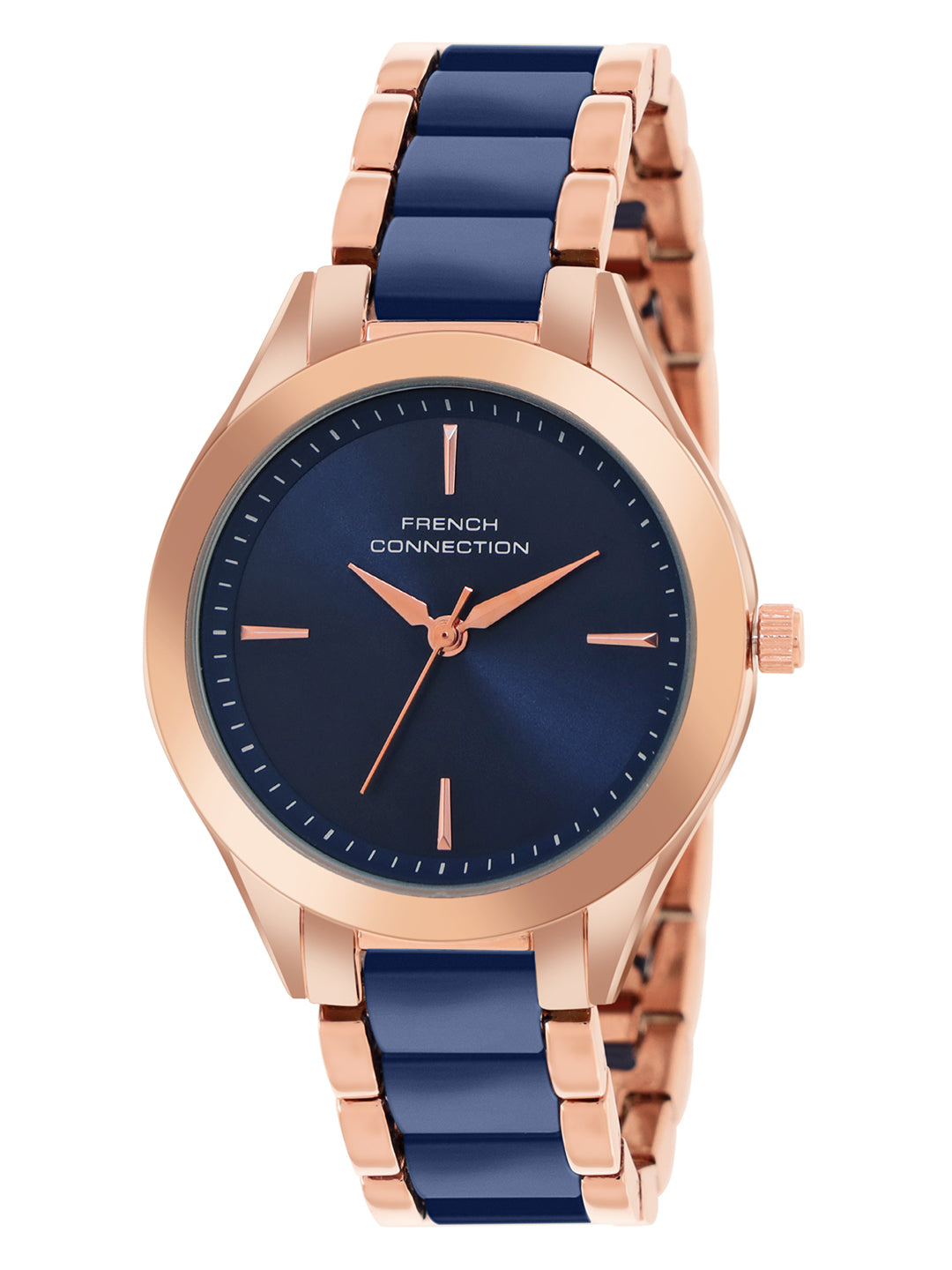 French Connection Blue Dial Analog Watch for Women's - FCB9UM