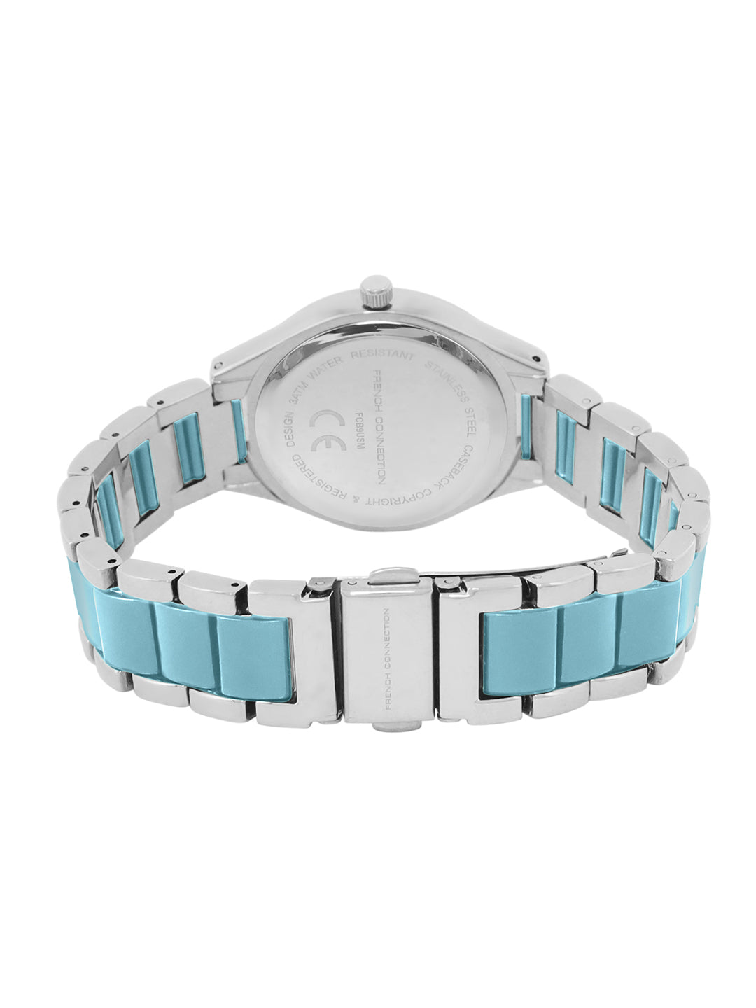 French Connection Blue Dial Analog Watch for Women's - FCB9USM