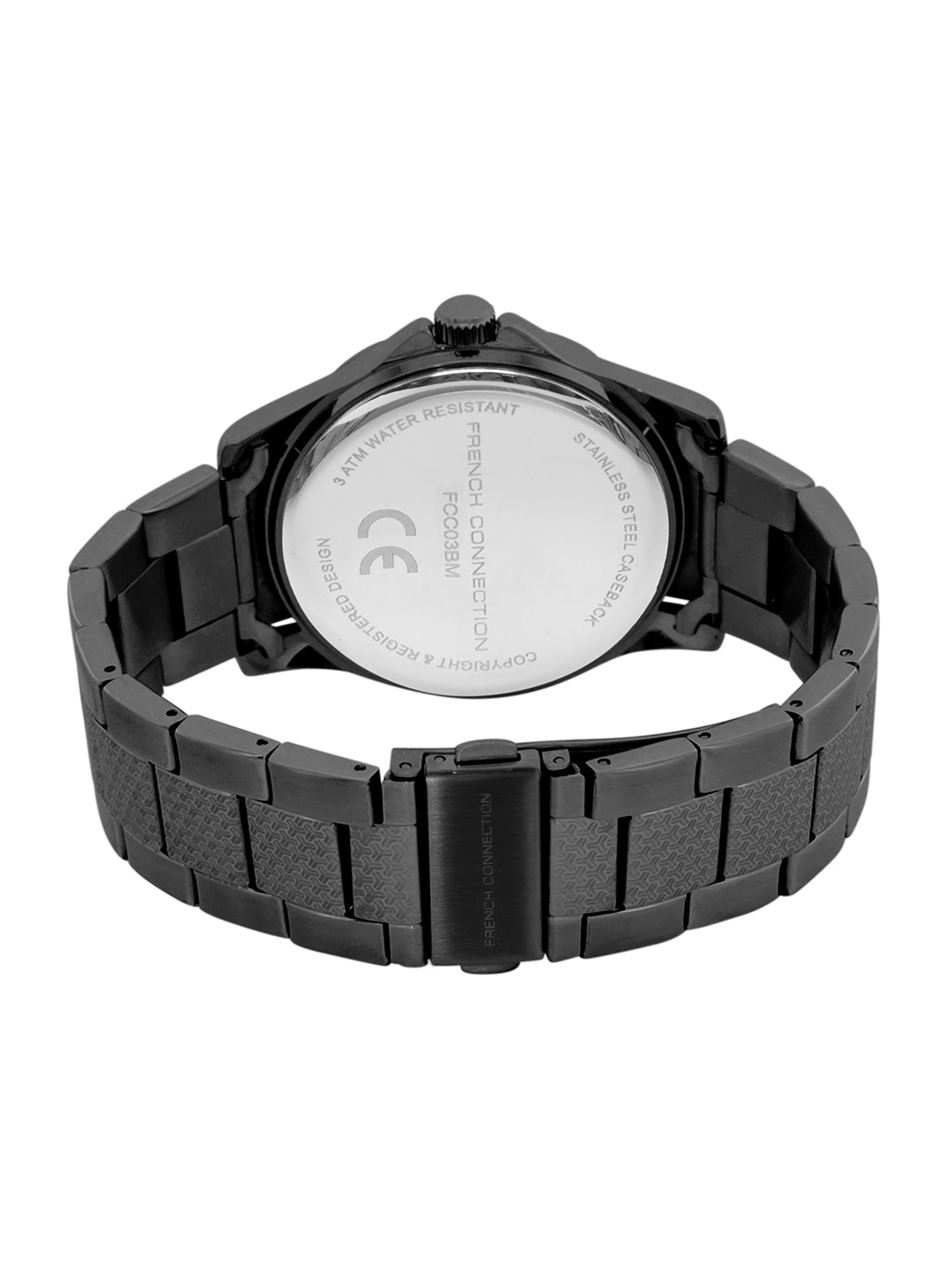 French Connection Black Dial Analog Watch for Men's - FCC03BM