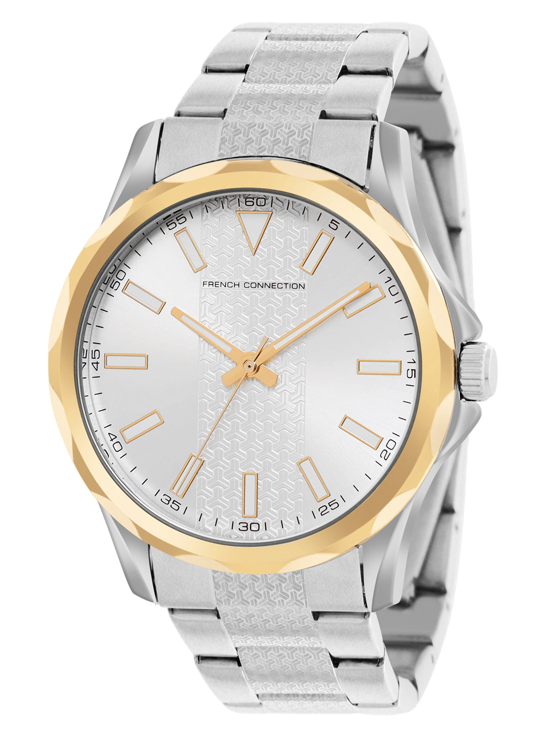 French Connection Silver Dial Analog Watch for Men's - FCC03SM