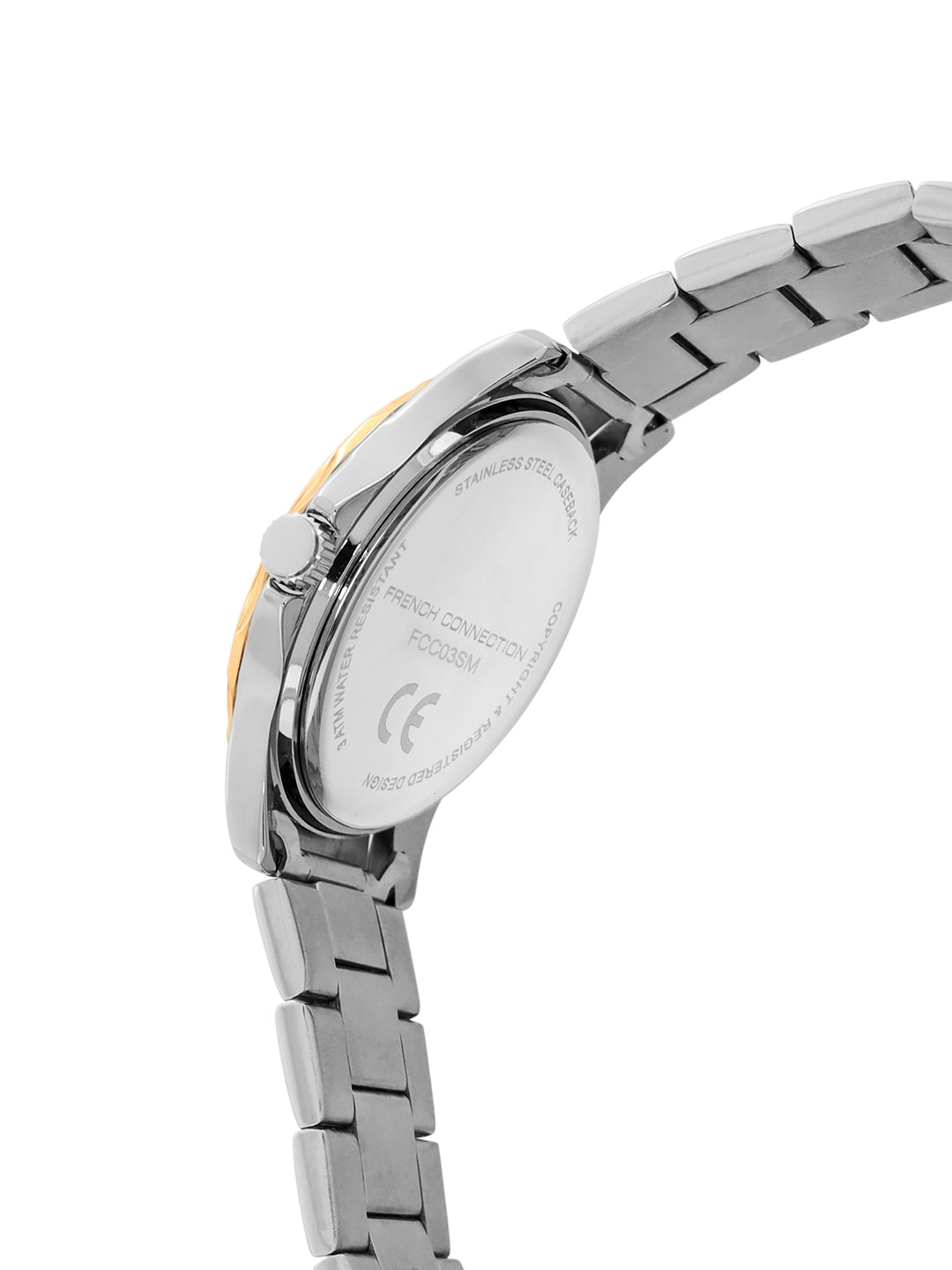 French Connection Silver Dial Analog Watch for Men's - FCC03SM