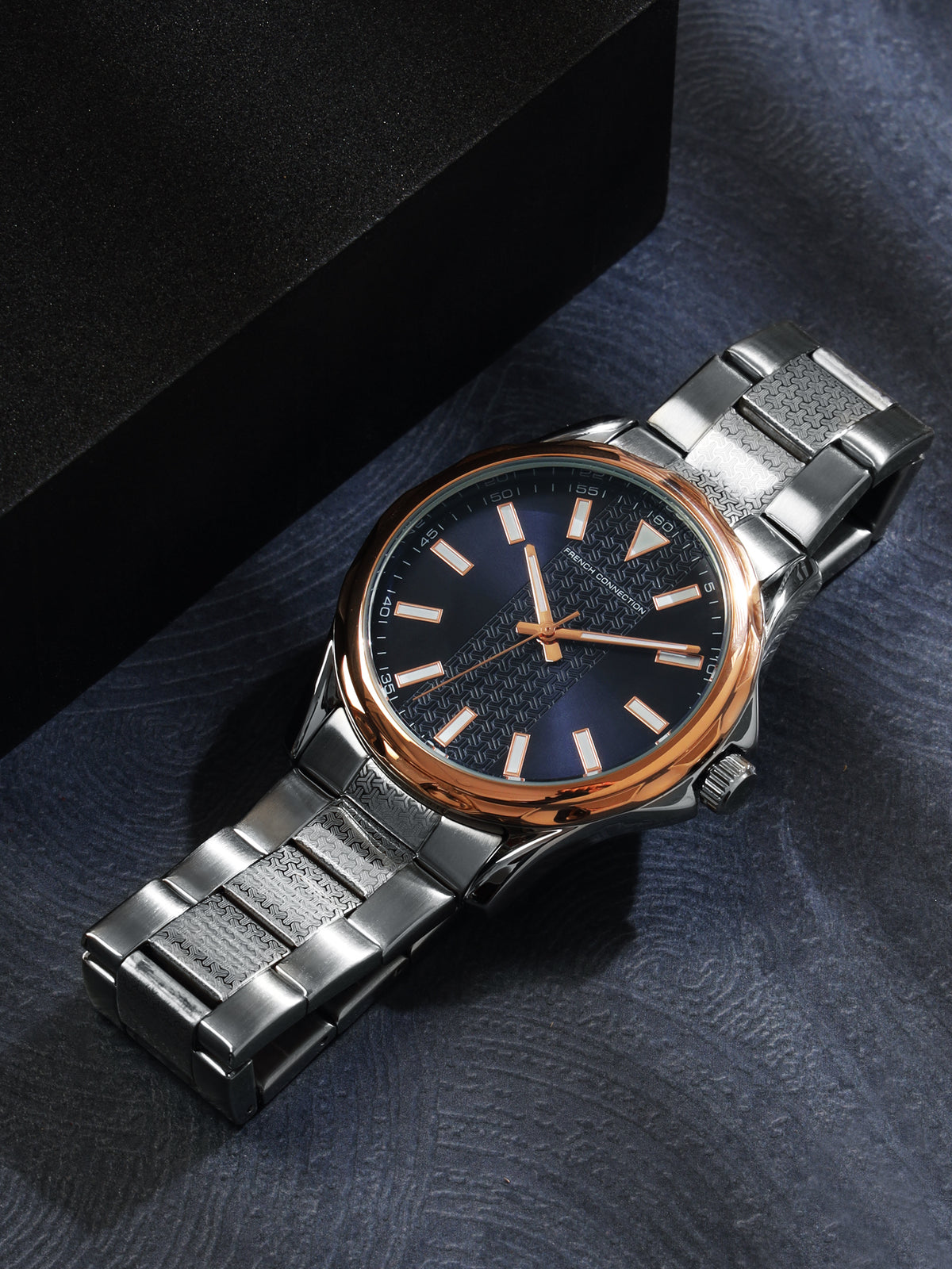 French Connection Blue Dial Analog Watch for Men's - FCC03USM