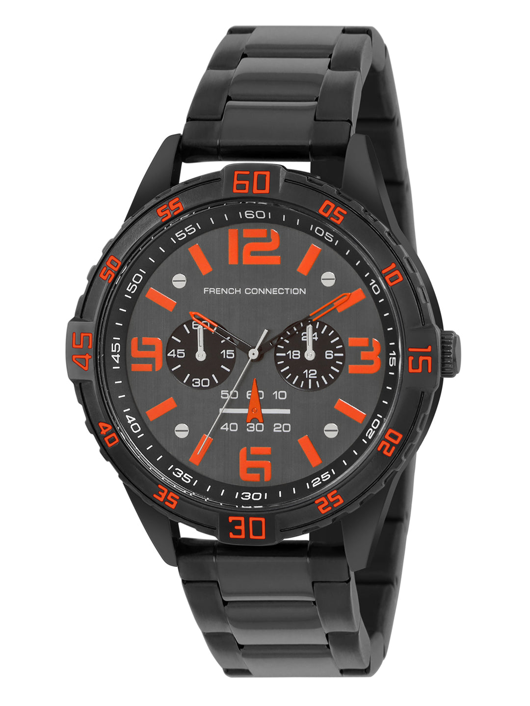 French Connection Grey Dial Multifunction Watch for Men's - FCC04BM