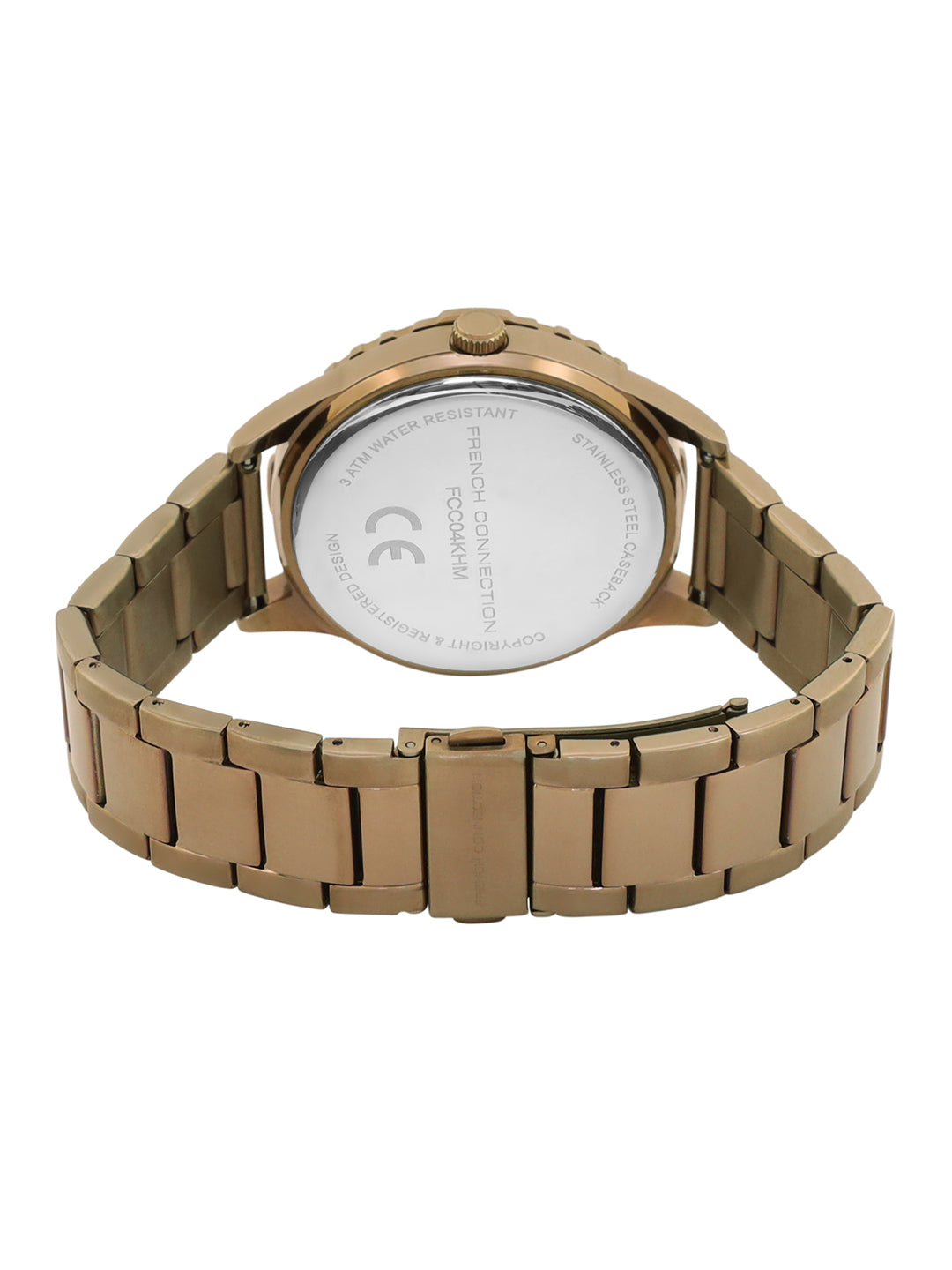 French Connection Black Dial Multifunction Watch for Men's - FCC04KHM