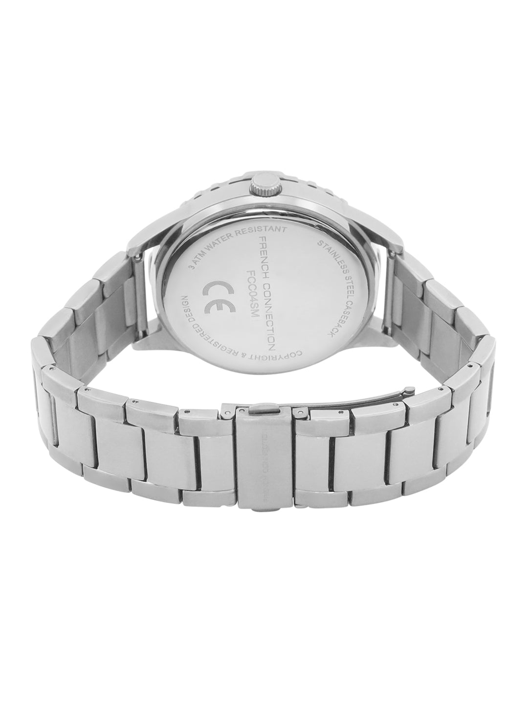 French Connection Silver Dial Multifunction Watch for Men's - FCC04SM