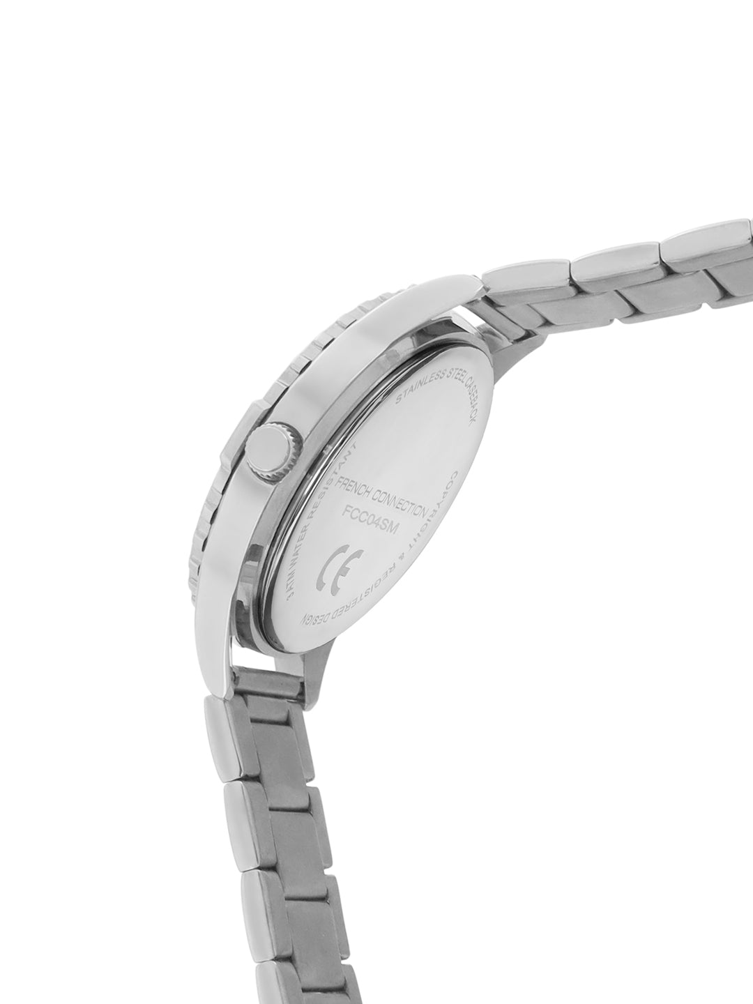 French Connection Silver Dial Multifunction Watch for Men's - FCC04SM