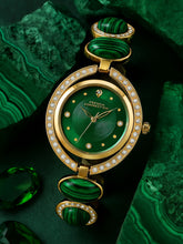 French Connection Sunray Green Round Dial With Stone Strap Watch - For Womens FCD1NGM