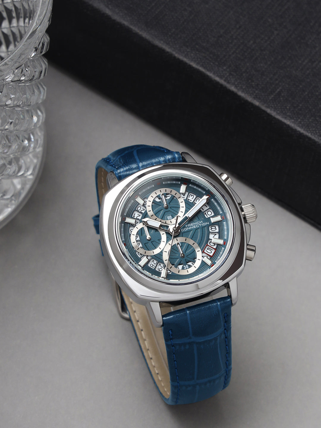 French connection Multi-Function Textured Straps Analogue Watch FCF02UL