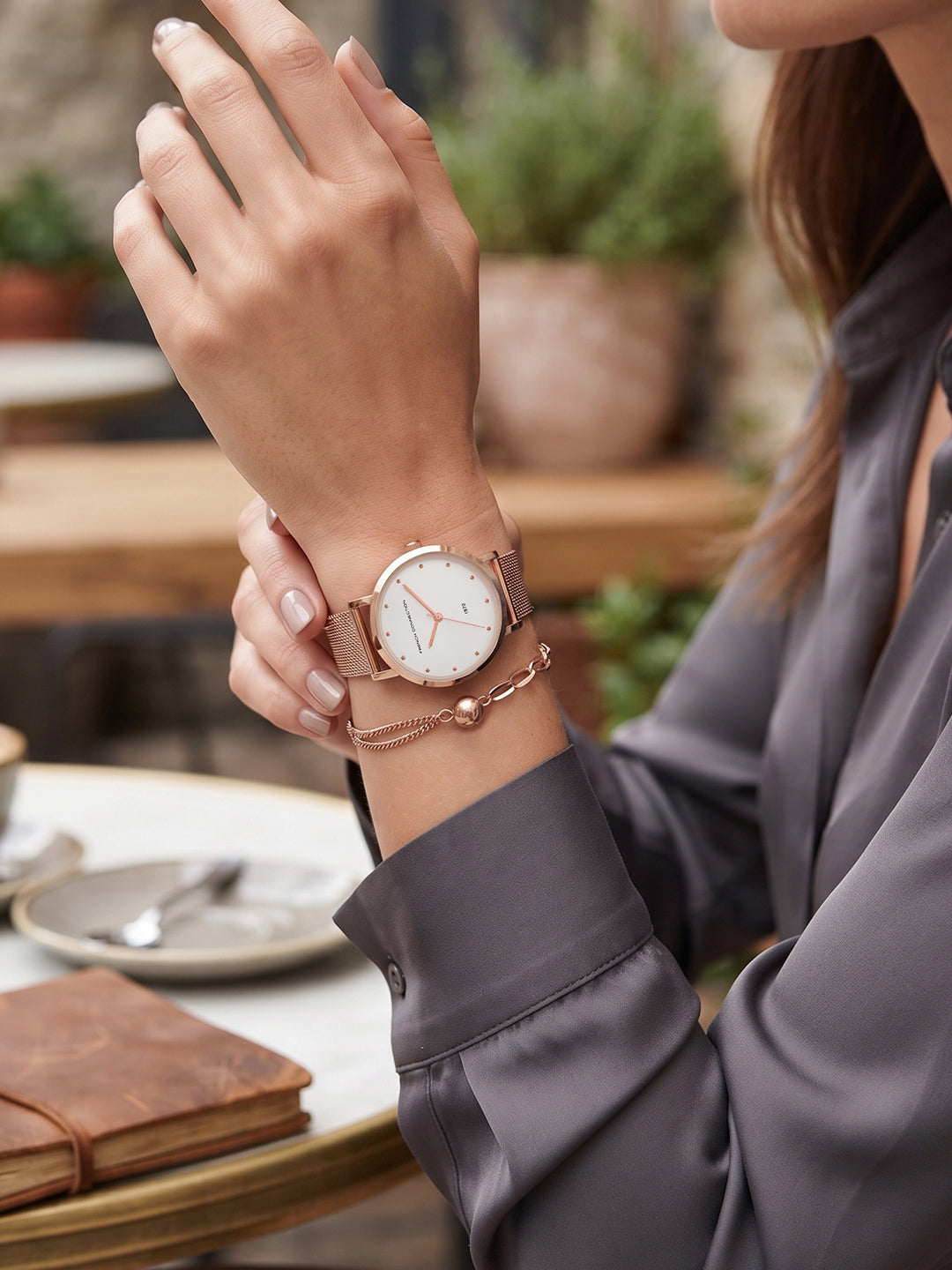 French Connection Women Analog Watch Gift Set with Stylish Dial and Premium Strap-FCGS07-A