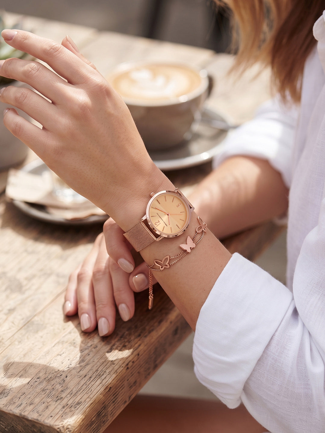 French Connection Women Analog Watch Gift Set with Stylish Dial and Premium Strap-FCGS09-A