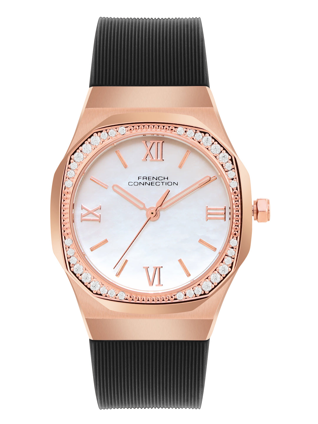 French Connection White Dial Analog Watch for Women's - FCH002BL-R