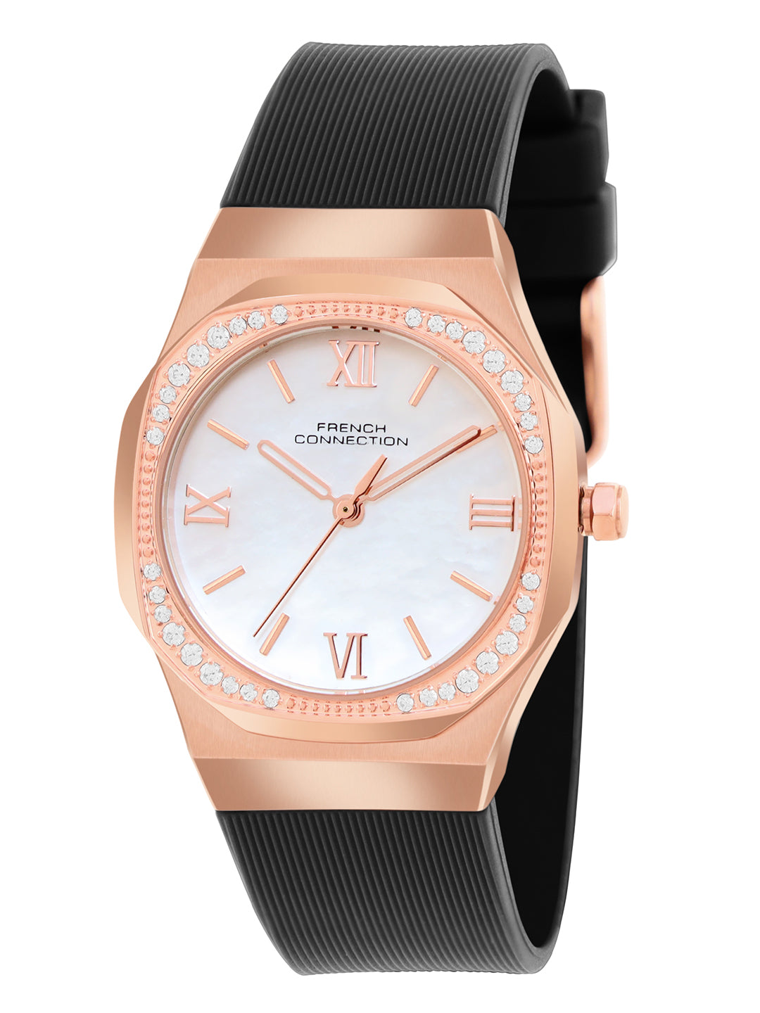 French Connection White Dial Analog Watch for Women's - FCH002BL-R
