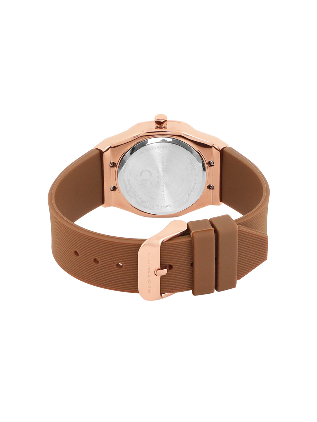 French Connection White Dial Analog Watch for Women's - FCH002BRL