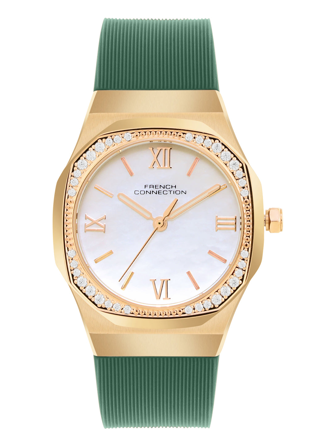French Connection White Dial Analog Watch for Women's - FCH002NL