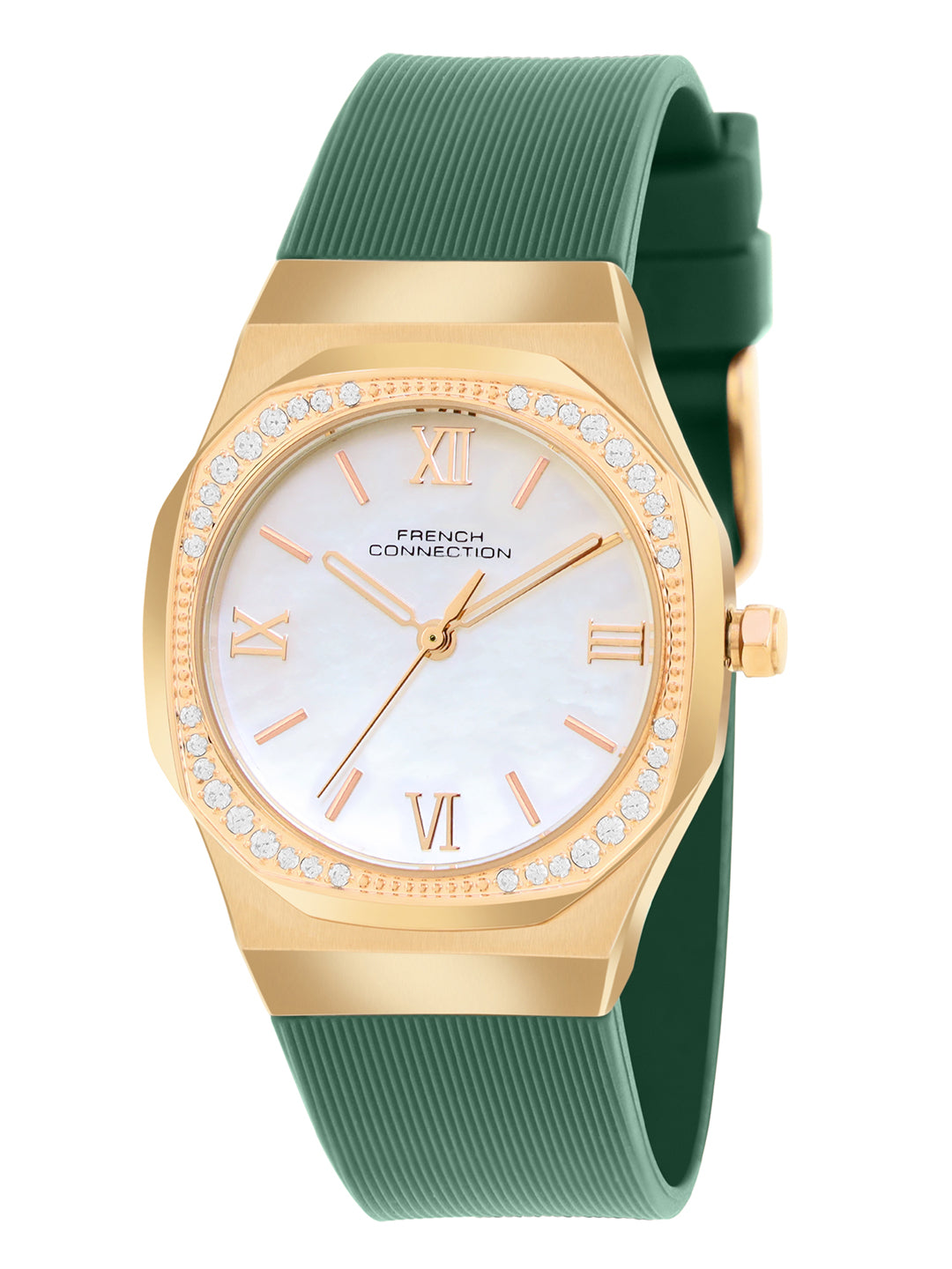 French Connection White Dial Analog Watch for Women's - FCH002NL