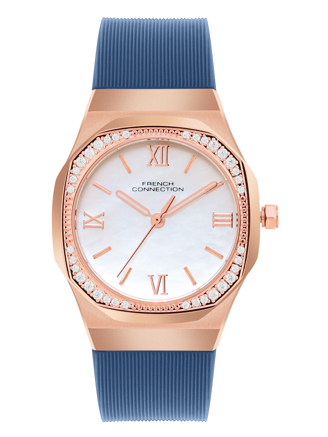 French Connection White Dial Analog Watch for Women's - FCH002UL
