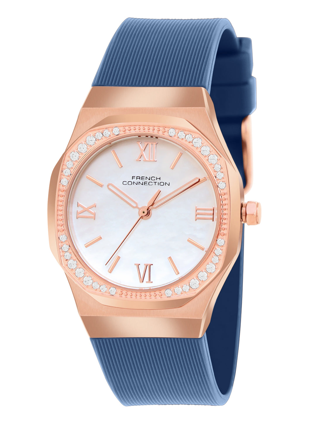 French Connection White Dial Analog Watch for Women's - FCH002UL