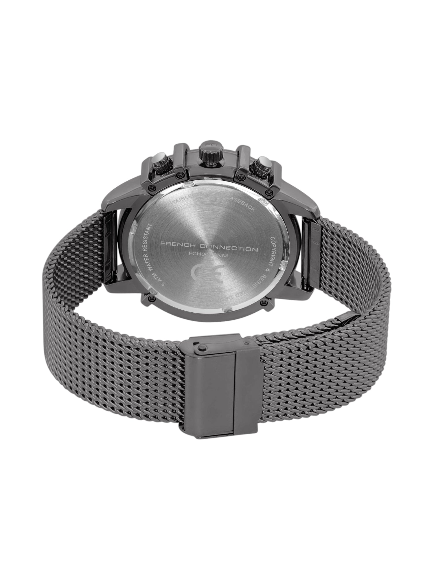 French Connection Grey Dial Chronograph Watch for Men's - FCH003GNM