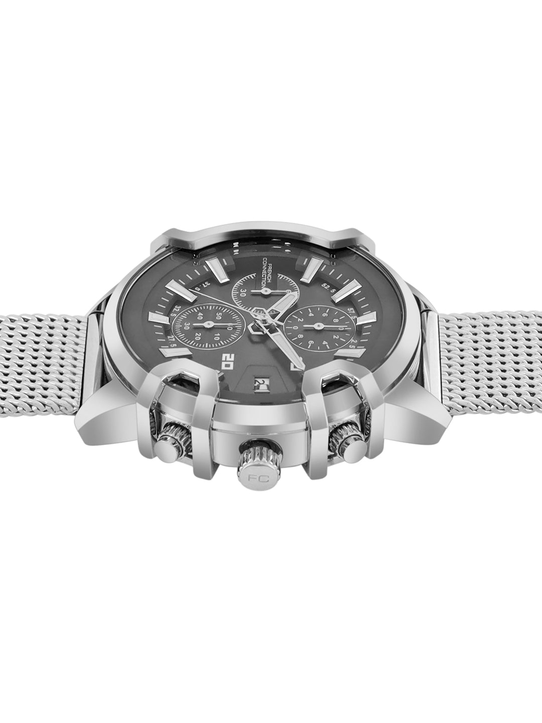 French Connection Grey Dial Chronograph Watch for Men's - FCH003SM
