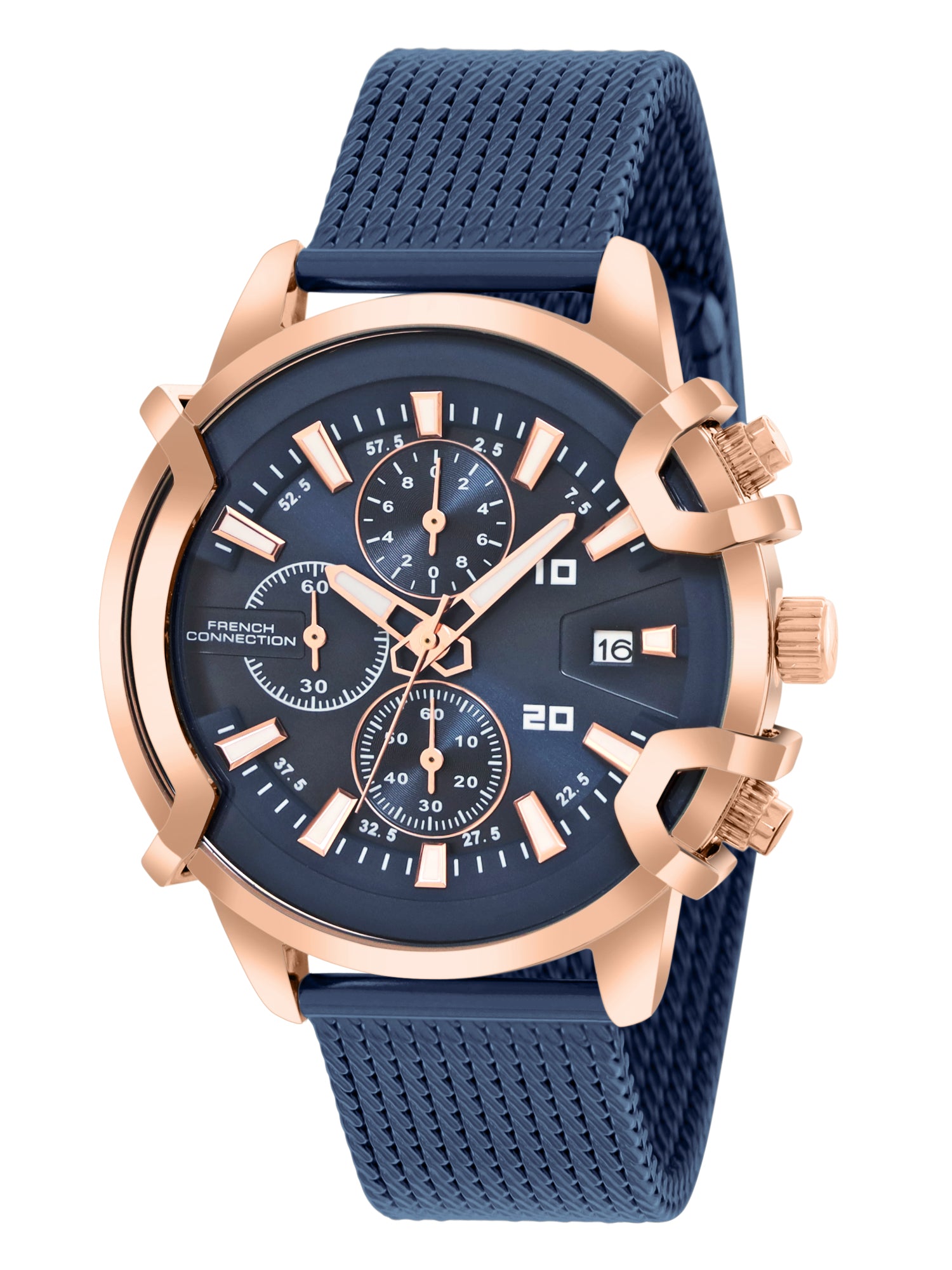 French Connection Blue Dial Chronograph Watch for Men's - FCH003UM