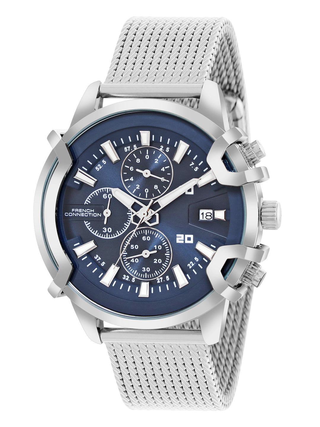 French Connection Blue Dial Chronograph Watch for Men's - FCH003USM