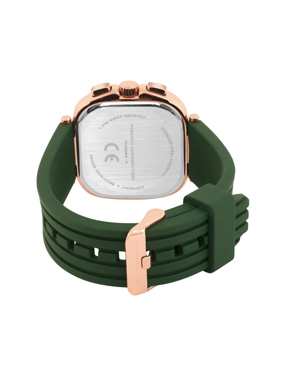 French Connection Green Dial Chronograph Watch for Men's - FCH004NL-R