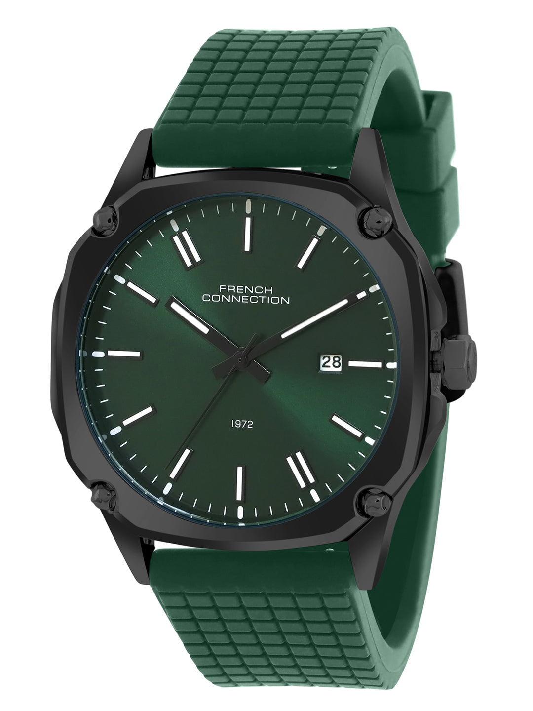 French connection Green Round Dial Mens Watch FCH01GR