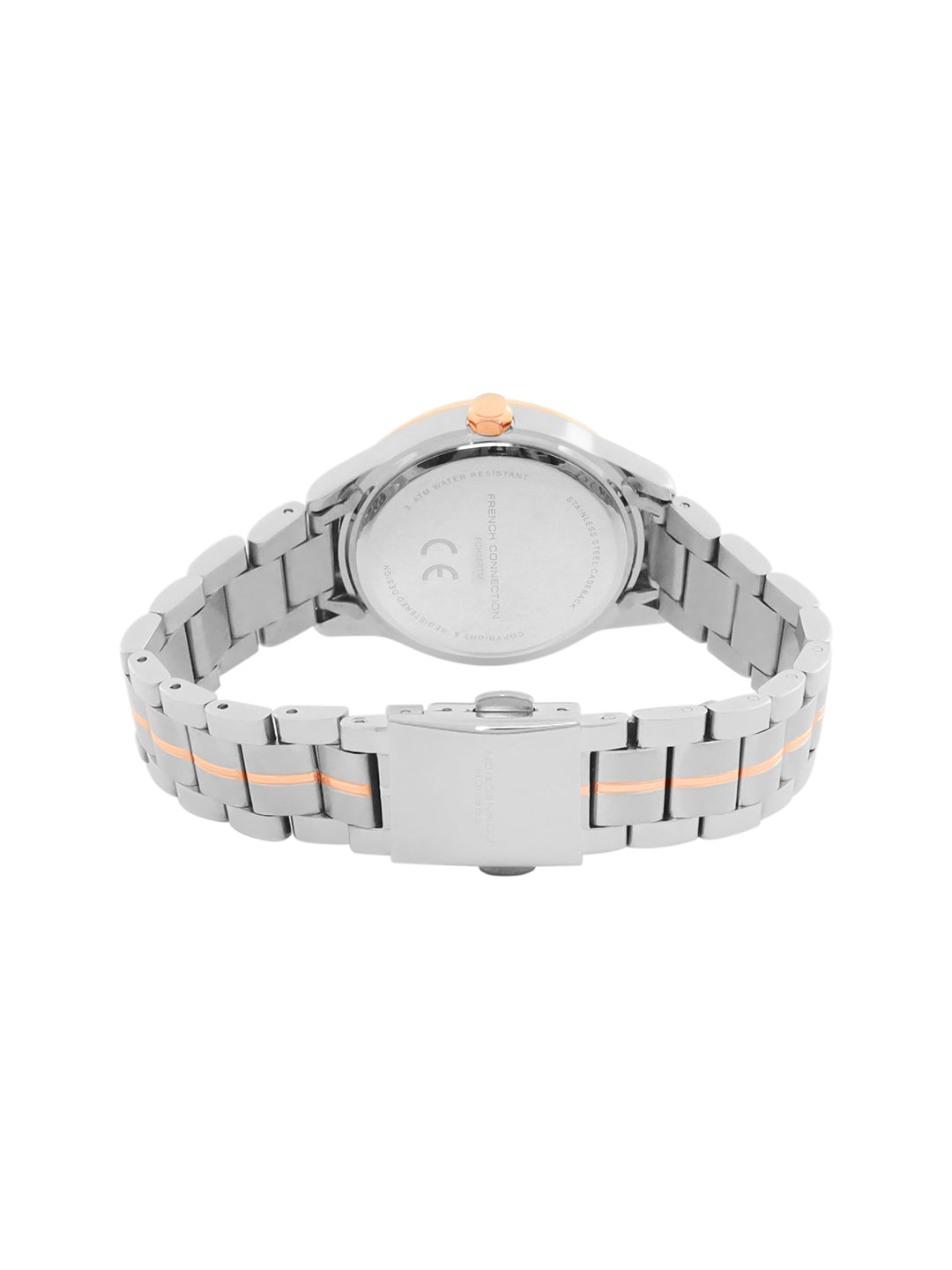 French Connection Multi - Function White Mop Dial Women's Watch -FCH06RTM